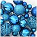 Set di Palle di Natale con 150 LED 61 pcs Blu Plastica - Foto miniatura 7