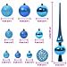 Set di Palle di Natale con 150 LED 61 pcs Blu Plastica - Foto miniatura 9