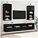 Mobiletti TV a parete 2 pcs Rovere Nero 40,5 x 30 x 90 cm - Foto miniatura 2