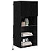 Mobiletti TV a parete 2 pcs Rovere Nero 40,5 x 30 x 90 cm - Foto miniatura 3