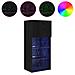 Mobiletti TV a parete 2 pcs Rovere Nero 40,5 x 30 x 90 cm - Foto miniatura 4