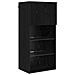 Mobiletti TV a parete 2 pcs Rovere Nero 40,5 x 30 x 90 cm - Foto miniatura 6