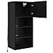 Mobiletti TV a parete 2 pcs Rovere Nero 40,5 x 30 x 90 cm - Foto miniatura 7