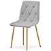 Sedia imbottita TYRA - Elegante grigio chiaro per soggiorno, sala da pranzo - Foto miniatura 3