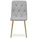 Sedia imbottita TYRA - Elegante grigio chiaro per soggiorno, sala da pranzo - Foto miniatura 2