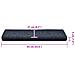 Tappetini per scale autoadesivi 30 pz 65x21x4 cm blu bordo rettangolare - Foto miniatura 8