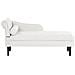 Chaise Longue Versione Sinistra Yvoire Tessuto Bianco Sporco - Foto miniatura 2