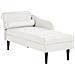 Chaise Longue Versione Sinistra Yvoire Tessuto Bianco Sporco - Foto miniatura 3