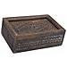 Scatola In Legno Con Finitura Artigianale Marrone Anticato 29x20x09h Cm - Foto miniatura 1