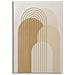 Stampa Dipinta Shine B Astratta Archi Geometrici Tabacco, Beige E Oro 80x120 Cm - Foto miniatura 1