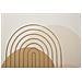 Stampa Dipinta Shine B Astratta Archi Geometrici Tabacco, Beige E Oro 80x120 Cm - Foto miniatura 2