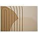 Stampa Dipinta Shine B Astratta Archi Geometrici Tabacco, Beige E Oro 80x120 Cm - Foto miniatura 4