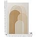 Stampa Dipinta Shine B Astratta Archi Geometrici Tabacco, Beige E Oro 80x120 Cm - Foto miniatura 6