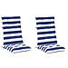 Cuscino da Esterno 2 pcs Blu e Bianco 120 x 50 x 7 cm Tessuto - Foto miniatura 1