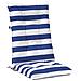 Cuscino da Esterno 2 pcs Blu e Bianco 120 x 50 x 7 cm Tessuto - Foto miniatura 6