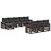 Set Divano da Giardino 10 pcs Grigio e Grigio Scuro polyrattan - Foto miniatura 1
