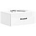 Mobiletto da notte a muro 2 pcs Bianco Lucido 49 x 34,5 x 20 cm - Foto miniatura 2