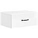 Mobiletto da notte a muro 2 pcs Bianco Lucido 49 x 34,5 x 20 cm - Foto miniatura 3