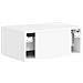 Mobiletto da notte a muro 2 pcs Bianco Lucido 49 x 34,5 x 20 cm - Foto miniatura 7
