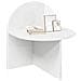 Comodino Bianco Lucido 40 x 35,5 x 45,5 cm Legno ingegnerizzato - Foto miniatura 3