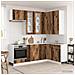 Unità Cucina LYON 8 pcs Legno antico Legno ingegnerizzato - Foto miniatura 2