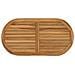 Piano del tavolo Ovale Legno di teak solido Naturale - Foto miniatura 1