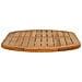 Piano del tavolo Ovale Legno di teak solido Naturale - Foto miniatura 4