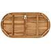 Piano del tavolo Ovale Legno di teak solido Naturale - Foto miniatura 5
