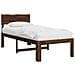 Letto Singolo con Testiera ROSTOCK Marrone Scuro 75 x 190 cm - Foto miniatura 1