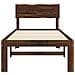 Letto Singolo con Testiera ROSTOCK Marrone Scuro 75 x 190 cm - Foto miniatura 4