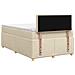 Letto box spring con materasso Crema 120 x 200 cm Tessuto - Foto miniatura 9