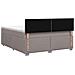 Letto box spring con materasso Tortora 160 x 200 cm Tessuto - Foto miniatura 6