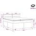 Letto box spring con materasso Tortora 160 x 200 cm Tessuto - Foto miniatura 10