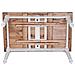 Tavolo Allungabile Country In Legno Massello Di Tiglio Con Struttura Bianca Anticata E Piano Finitura Naturale 160x90x80 Cm - Foto miniatura 2