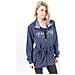 Felpa Donna Full Zip Blu Xxxl - Foto miniatura 1