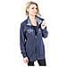 Felpa Donna Full Zip Blu Xxxl - Foto miniatura 2