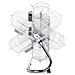 Ventilatore da Terra VE-5885 Diamtro 50 cm Potenza 140 W Colore Argento - Foto miniatura 6
