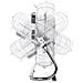 Ventilatore da Terra VE-5885 Diamtro 50 cm Potenza 140 W Colore Argento - Foto miniatura 9