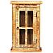 Armadietto A Muro In Legno Massello Di Recupero 44x21x72 Cm - Foto miniatura 5