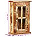 Armadietto A Muro In Legno Massello Di Recupero 44x21x72 Cm - Foto miniatura 8