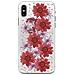Cover Per Puro Iphone Xs Max 6.5'' Pc + Tpu Glam Hippie Chic Con Fiori Red - Foto miniatura 1