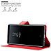 Custodia Compatibile Con Samsung Galaxy Note 8 In Rosso Carminio - Coperchio Protettiva Con Chiusura Magnetica, Funzione Stand E Tasca Per Le Carte - Foto miniatura 5