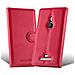 Custodia Compatibile Con Nokia Lumia 925 In Rosso Carminio - Coperchio Protettiva Con Chiusura Magnetica, Funzione Stand E Tasca Per Le Carte - Foto miniatura 2