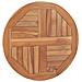 Piano Tavolo in Legno Massello di Teak Rotondo 2,5 cm 60 cm - Foto miniatura 2