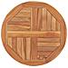 Piano Tavolo in Legno Massello di Teak Rotondo 2,5 cm 60 cm - Foto miniatura 1