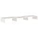 Supporto Per Monitor Bianco 80x24x10,5cm Legno Massello Di Pino - Foto miniatura 3