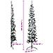 Albero Natale Artificiale Sottile a Metà Neve Fioccata 240 cm - Foto miniatura 2