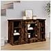 Credenza Rovere Fumo 100x35,5x60 Cm In Legno Multistrato - Foto miniatura 3