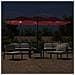 Ombrellone A Doppia Testa Con Led Rosso Bordeaux 449x245 Cm - Foto miniatura 3