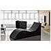Letto Pieghevole Andreina, Pouf Trasformabile In Letto Singolo, 100% Made In Italy, Pouf Trasformabile In Una Chaise Longue In Ecopelle, Cm 130x50h50, Nero - Foto miniatura 1